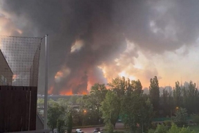 В Варшаве загорелся торговый центр Marywilska 44