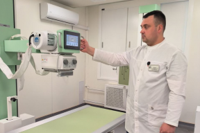 В больнице Пушкина в тестовом режиме начал работать новый рентген-аппарат