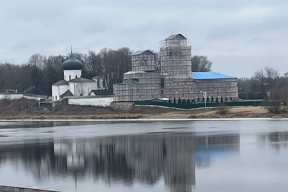 В Мирожском монастыре Пскова закончили фасадные работы