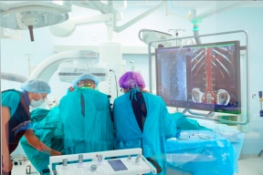 A unique operation to treat two aortic aneurysms was successfully performed in Moscow