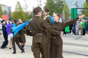 В парках и скверах Орехово-Зуевского округа прошли мероприятия в честь Дня Победы
