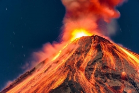 Размер и содержание пород в бассейне магмы указывают на близость вулканического взрыва