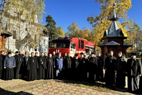 В микрорайоне Клязьма на территории Спасского храма состоялось профмероприятие по пожарной безопасности