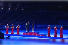 Figure skater Alexander Galliamov was late for the awarding after winning the Russian Grand Prix final