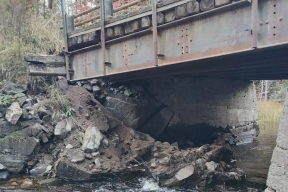 В Карелии перекрыли движение на дороге «Леппясюрья -Харлу» из-за аварийного моста